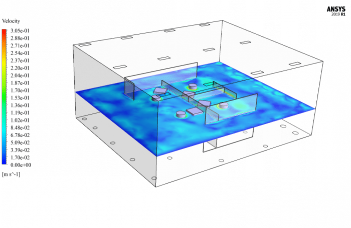 Computer Room Air Conditioning CFD Simulation, DPM - MR CFD