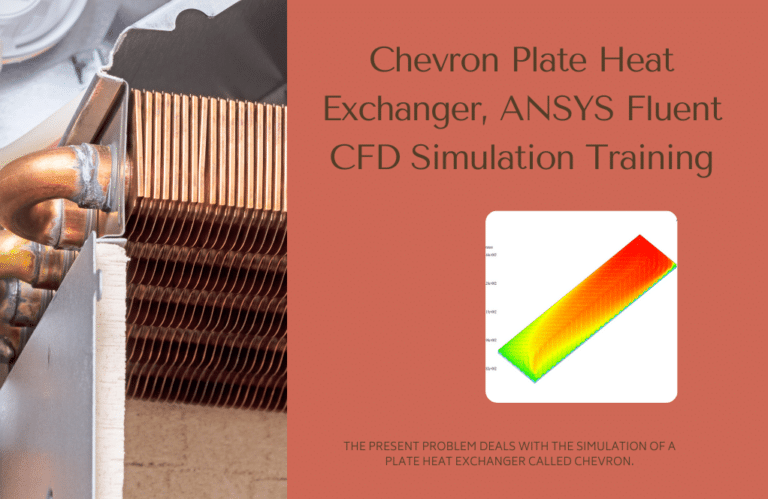Chevron Plate Heat Exchanger, ANSYS Fluent CFD Simulation Training - MR CFD