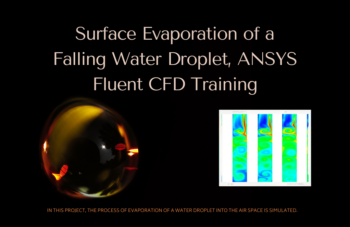 Surface Evaporation Of A Falling Water Droplet, ANSYS Fluent CFD Training
