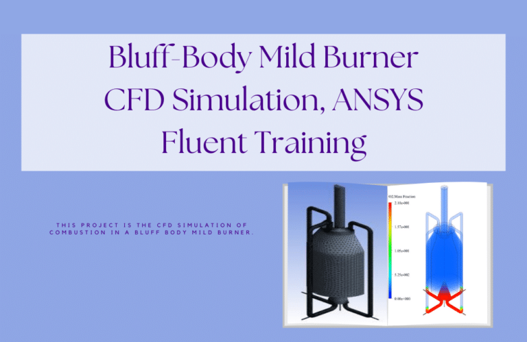 Bluff-Body Mild Burner CFD Simulation by ANSYS Fluent - MR CFD