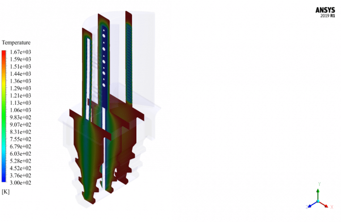 Turbine Blade Cooling CFD Simulation, ANSYS Fluent Training - MR CFD