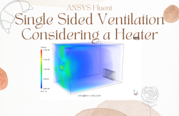 Single Sided Ventilation In Room Considering A Heater, ANSYS Fluent Training