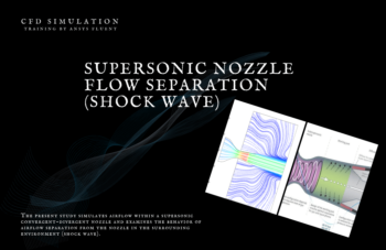 Supersonic Nozzle Flow Separation (Shock Wave), ANSYS Fluent Tutorial