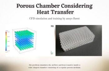 Porous Chamber Considering Heat Transfer Simulation, ANSYS Fluent Training