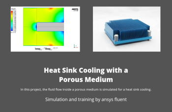 Heat Sink Cooling With A Porous Medium, ANSYS Fluent CFD Training
