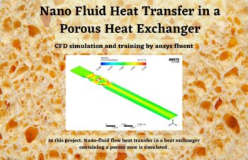 Nano Fluid Heat Transfer In A Porous Heat Exchanger, ANSYS Fluent Training