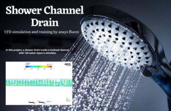 Shower Channel Drain CFD Simulation, ANSYS Fluent Training