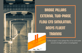 Bridge Pillars External Two-Phase Flow CFD Simulation, ANSYS Fluent Training