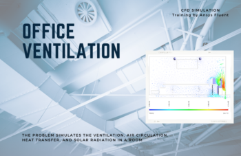 Office Ventilation, Heating By Solar Radiation, ANSYS Fluent Tutorial
