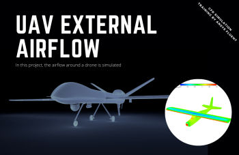 UAV External Airflow CFD Simulation, ANSYS Fluent Training
