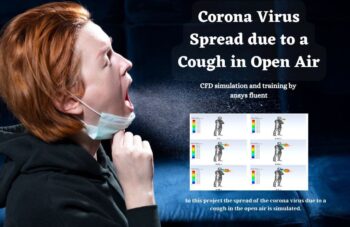 Corona Virus Spread Due To A Cough In Open Air