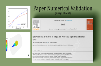 Diesel Spray Ultra-High Injection, Paper Numerical Validation, ANSYS Fluent Tutorial