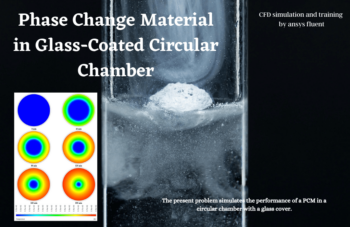 PCM In Glass-Coated Circular Chamber CFD Simulation
