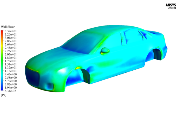 Car (AUDI) External Flow CFD Simulation, ANSYS Fluent Training - MR CFD
