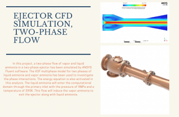 Ejector CFD Simulation, Two-Phase Flow, ANSYS Fluent Training