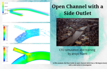 Open Channel With A Side Outlet CFD Simulation, ANSYS Fluent Tutorial