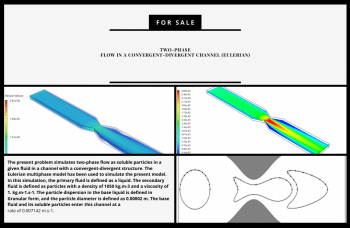 Eulerian Two Phase Flow Within A Convergent-Divergent Channel, ANSYS Fluent