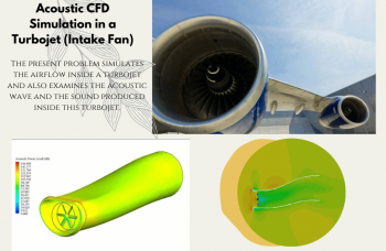 Acoustic CFD Simulation In A Turbojet (Intake Fan), ANSYS Fluent Training