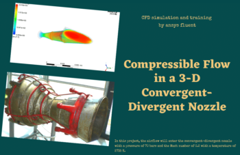 Compressible Flow In 3-D Convergent-Divergent Nozzle
