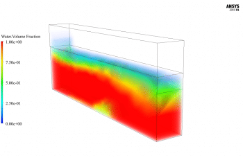 Counterflow CFD Simulation Within A Canal, ANSYS Fluent Training
