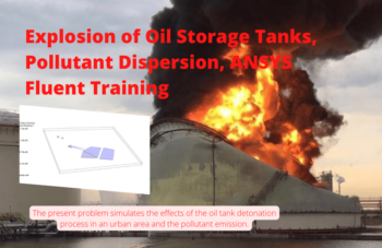Explosion Of Oil Storage Tanks, Pollutant Dispersion, ANSYS Fluent Training