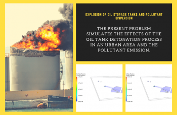 Explosion Of Oil Storage Tanks, Pollutant Dispersion, ANSYS Fluent Training
