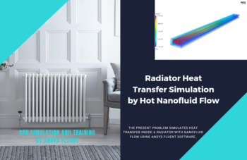 Radiator Heat Transfer Simulation By Hot Nanofluid Flow, ANSYS Fluent