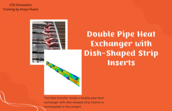 Double Pipe Heat Exchanger With Dish-Shaped Strip Inserts, ANSYS Fluent
