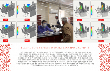 Plastic Cover Effect In Banks Regarding COVID-19, ANSYS Fluent Simulation