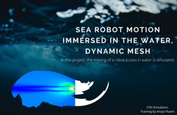 Sea Robot Motion Immersed In The Water, Dynamic Mesh, ANSYS Fluent