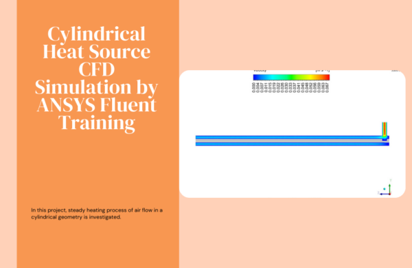 Cylindrical Heat Source CFD Simulation by ANSYS Fluent Tutorial - MR CFD