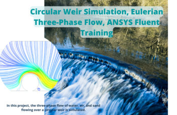 Circular Weir Simulation, Eulerian Three-Phase (Air, Water, And Sand), ANSYS Fluent Training