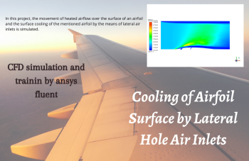 Cooling Of Airfoil Surface By Lateral Hole Air Inlets, ANSYS Fluent Training