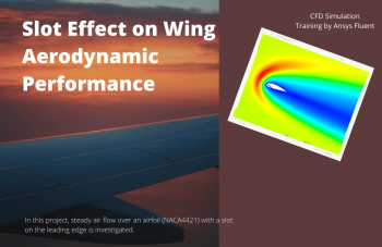 Slot Effect On Wing Aerodynamic Performance, ANSYS Fluent Simulation Training