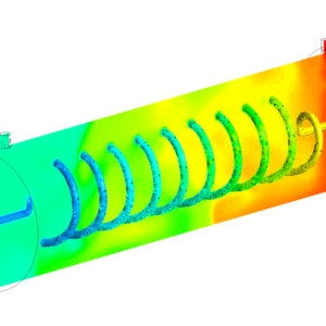 Shell and Helical Tube Heat Exchanger CFD Simulation, ANSYS Fluent ...