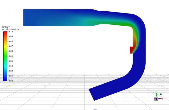 Manifold of Engine CFD Simulation by Species Transport - MR CFD