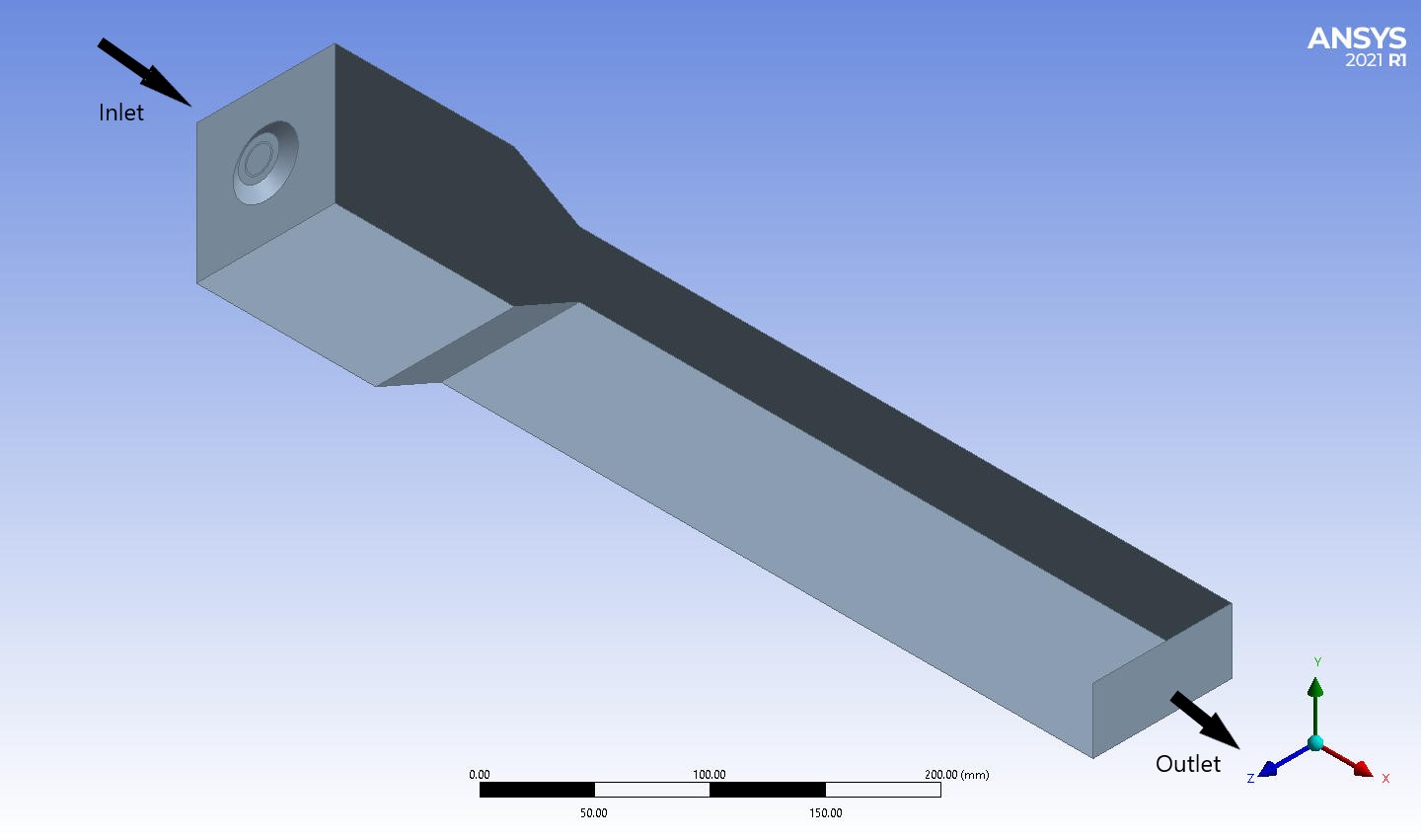 Radiation Heat Transfer in Combustion Chamber, ANSYS Fluent Training ...