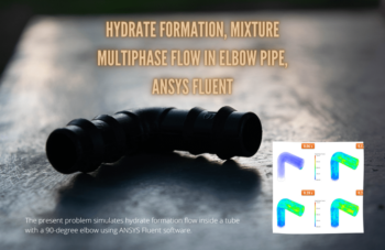 Hydrate Formation, Mixture Multiphase Flow In Elbow Pipe, ANSYS Fluent