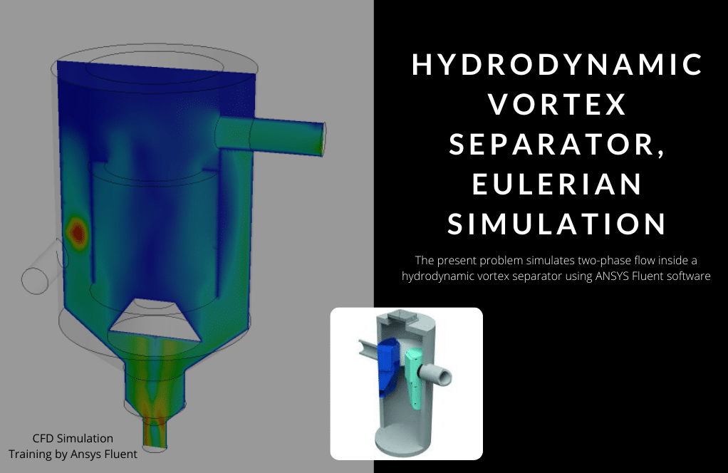 Vortex Separator, Hydrodynamic Eulerian CFD Simulation, ANSYS Fluent  Training - MR CFD