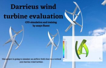 Darrieus Wind Turbine Evaluation, ANSYS Fluent CFD Simulation Training