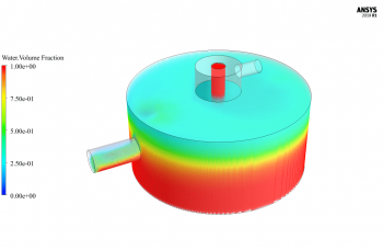 Separator Chamber, Two-Phase Flow, ANSYS Fluent CFD Simulation Training