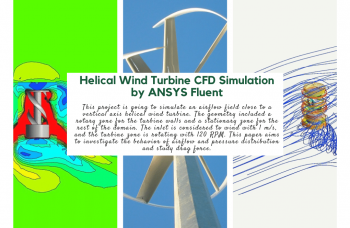 Helical Wind Turbine, ANSYS Fluent CFD Simulation Training