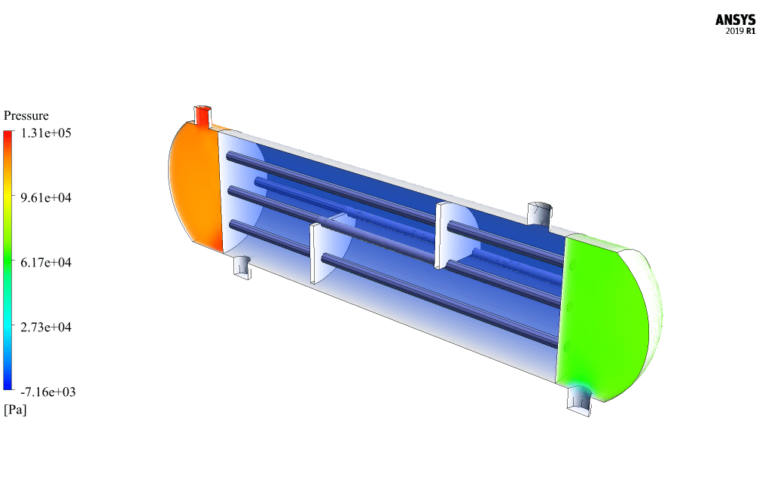 Condensation inside a Shell and Tube Condenser - MR CFD