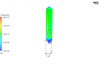 Lime Kiln Combustion, ANSYS Fluent CFD Simulation Training