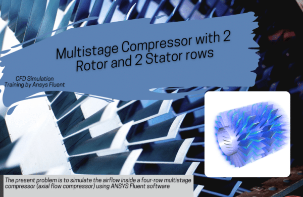 Multistage Compressor with 2 Rotors and 2 Stators rows - MR CFD