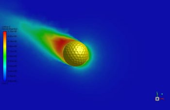 Movement Of Golf Ball, Impact (Dynamic Mesh), ANSYS Fluent Simulation Training
