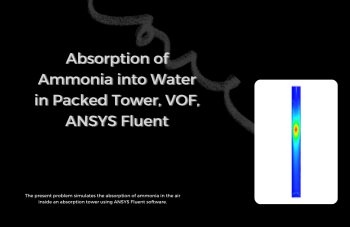 Absorption Of Ammonia Into Water In Packed Tower, VOF, ANSYS Fluent