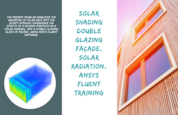Solar Shading Double Glazing Façade, Solar Radiation, ANSYS Fluent Training