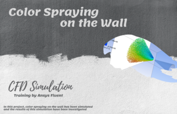 Color Spraying On The Wall With Conical Injection