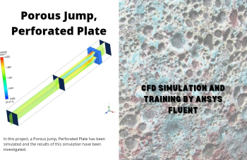Porous Jump In A Perforated Plate CFD Simulation
